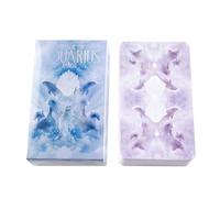 Compact Desk Tarocchi Cards, Portable 78-Card Full-English Oracle Deck, Psychological Mysterious Divination Cards for Future and Past Insight, Spiritual Guidance Tool
