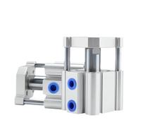 Compact Double Acting Cylinder - 12mm Bore, 30mm Stroke, Non-Magnetic Thin Profile, Ideal for Precision Applications(Stroke 45mm,Bore 16mm)