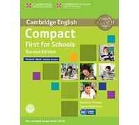 Compact First for Schools Student's Book + CD [Lingua inglese]: Without Answers