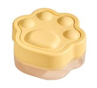 Compact Ice Ćube Tray - Stackable PP Ice Maker For Perfectly Shaped Cubes | Ideal For Cocktails, Whiskey & Family Gatherings | Reusable & Durable Kitchen Accessory, Yellow/Blue