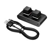 Compact Macro Pad - Modulo USB Type-C a 2 tasti, funzione di impostazione macro a 5 caratteri, attivazione rapida dei collegamenti, gestione personalizzata, configurazione avanzata del trigger di