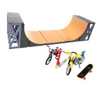 Compact Mini Finger, Skateboard Set Skateboard, Game Toys Versatile | Multiuse Sport Toy, Child Repair Tech, Tool DIY Kit, Kids Children Finger, Skater Birthday Compact, School Ergonomic