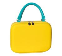 Compact Portable Makeup Bag with Flexible Compartments for Travel, Gym, Outdoor, and Everyday Use - Ideal Storage Organizer for Family, Friends, and Colleagues, 9,45 x 3,15 x 7,09 pollici, giallo, Se
