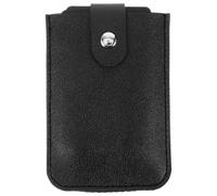 Compact PU Card Case Black Small Wallet for Credit and Id Cards