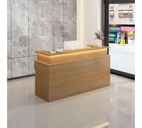 Compact Reception Counter Desk - Durable Checkout Solution for Offices Salons & Retail Spaces - Efficient Design for Enhanced Customer Service