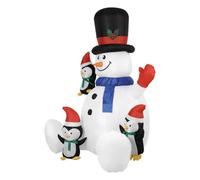Compact Storage: The Christmas inflatable snowman provides effortless def