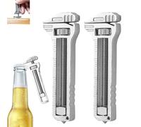 Compact Titanium Multitool, Mini Adjustable Wrench and Screwdriver, Multifunctional Adjustable Wrench Alloy Tool
