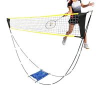 Compact Training Net, Quick Setup Badminton Gear, Foldable Net with Strong Frame, Mesh Netting for Outdoor Play, Pickleball with Adjustable Design, Sport Equipment for Beach and Gym