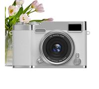 Compact Video Camera - Filming Device for Creative Vlogging | PC Material with 48MP Lens, 180 Degree Rotation Screen, Portable Travel Recorder, Beginner Friendly Tool for Teens and Students