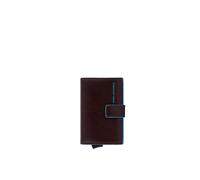 PIQUADRO Compact Wallet With Double Slider RFID Mahogany