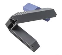 Compact Watch 8 Charger Stand 8.5x6.5cm per scrivania (grigio blu) | Impugnatura in silicone morbido, base antiscivolo, cavo flessibile da 1,8 m, aggancio sicuro, look moderno grigio