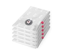 Compactor - Set 5 sacchi sottovuoto Aspispace, soluzione salvaspazio per vestiti e piumoni nell’armadio o in viaggio, compressione con pompa o aspirapolvere, antiacari, umidità, tarme, taglia M