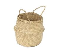 Compactor Home ran8405 Cesto Pieghevole Dimensioni S Range Belly, giunco di Mare, Naturale, 27 x 26 cm, Seagrass, Legno Chiaro