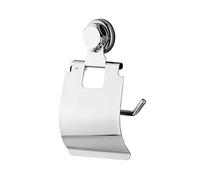 Compactor RAN7806 Bestlock aspirazione a Parete portarotolo con Copertura, Cromo, Chrome 24H | Suction Cup : TPU And ABS, Cromato
