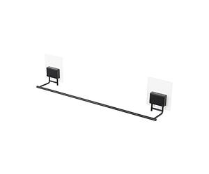 Compactor Bestlock Black Magic Montaggio A Parete, Portasciugamani Large, Autoadesivo, Supporta Fino a 4 kg, Ferro Verniciato A Polvere Antiruggine, 48 x 6,5 x 10,5 cm, RAN10210