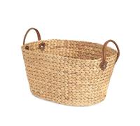 Compactor - Cesta Belize in giacinto d'acqua, artigianale, portaoggetti deco con manici, ideale in casa per biancheria e asciugamani bagno e cucina, libri, giochi, accessori armadio e ingresso