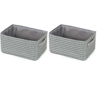 Compactor Cestino Grigio 23 x 15 x H.12 cm (Confezione da 2)