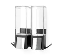 Compactor Clever Dispenser Doppio Sapone, Collezione Show, Nero, 2x500 ml
