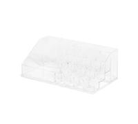 Compactor Cosmetic Organizer Trapozoidale per Trucchi, 22,3 x 12,7 x H 8 cm, Polistirene, Trasparente, RAN5051