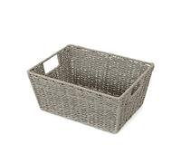 Compactor Etna Cesto Rettangolare in Carta Intrecciata a Mano, Grigio, 31 x 24 x H. 14 cm, RAN7427