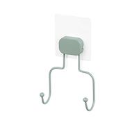 Compactor GRENA Gancio Doppio Autoadesivo Verde, Resistente e Reposizionabile (10x5x18 cm)