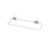 Compactor GRENA: Grande Porta Asciugamani Adesivo, Verde, Metallo Rivestito in Polvere, 50x6.5x15cm