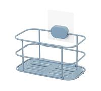 Compactor Bestlock Magic Mensola Portaoggetti Per Bagno, Montaggio Autoadesivo A Parete, Misura Small, Supporta Fino a 3 kg, 19 x 11 x 15,5 cm, Gamma Grena, Blu, RAN10671