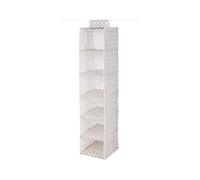COMPACTOR HOME Portascarpe, Microfibra, Taupe/White, 30 x 30 x 128 cm