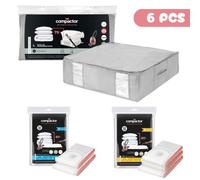 Compactor Kit salvaspazio: 1 contenitore e 5 sacchi sottovuoto