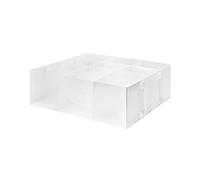Compactor Optimo Organizer Cassetti, 12 ScompartiBianco Traslucido, M, RAN6319
