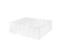 Compactor Optimo Organizzatore, 6 Scomparti Portareggiseni, 30,5 x 30,5 x 10 cm, Plastica, Bianco Traslucido