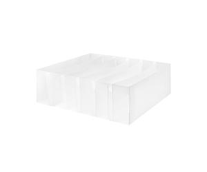 Compactor Optimo Organizzatore, 6 Scomparti Portareggiseni, 30,5 x 30,5 x 10 cm, Plastica, Bianco Traslucido