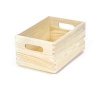 Compactor RAN6474 Scatola Senza Coperchio, Legno Grezzo, 30x20x14 cm