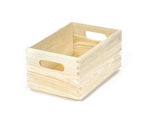 Compactor RAN6474 Scatola Senza Coperchio, Legno Grezzo, 30x20x14 cm