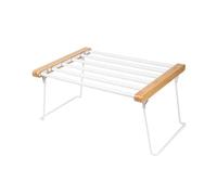 Compactor Ripiano estendibile per armadi, 6 Barre estendibili, Gamma XTEND, Metallo Laccato resinato epossidico, Bianco e Legno, Dim.: 39 x 59,3 x H. 20cm, RAN9018