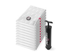 Compactor Set di 10 Sacchetti di Compressione ASPISPACE con Pompa Manuale, 80x100 cm, Trasparenti RAN10405
