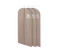 Compactor Set di 3 Borse Portabiti RIVOLI Beige, 60x137 cm, Non Tessuto 75G, Conservazione Morbida