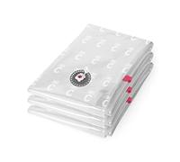 Compactor Aspispace salvaspazio sottovuoto Storage Bag XL per 1 Copripiumino Matrimoniale e 2 federe 80 x 130 cm - Trasparente, Confezione da 3, Compression 0.065 Mm Lldpe + Nylon, 3 unità