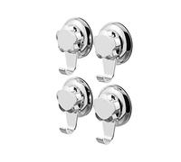 Compactor Set di 4 Ganci BESTLOCK Bath Installazione Facile, Antiruggine e Impermeabile, Fino a 3 kg, Colore Cromo