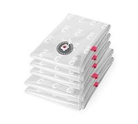 Compactor - Set 10 sacchi sottovuoto Aspispace, soluzione salvaspazio per vestiti e piumoni nell’armadio o in viaggio, compressione con pompa o aspirapolvere, antiacari, umidità, tarme, taglia M+L