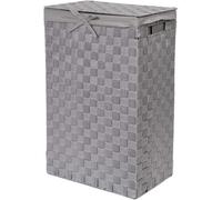 Compactor Stan Hamper Cesto Portabiancheria Grigio, Rettangolare (25x38xH.60 cm) in Rayon Belt