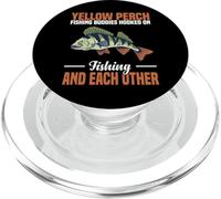 Compagni di pesca del pesce persico giallo agganciati l'un l'altro PopSockets PopGrip per MagSafe