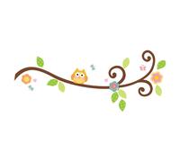 Compagni di stanza RMK1861SCS HAPPI SCHROLL BRIMINA DI BASCHE E SCHEA DECALLE DELLA parete