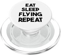 Compagnia aerea capitano divertente - mangiare dormire volare ripetere PopSockets PopGrip per MagSafe