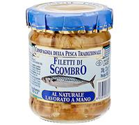 Compagnia della pesca tradizionale, Filetti di sgombro al naturale bio, 200g