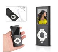 Compagno audio: lettore MP3 alla moda e resistente agli urti, schermo TFT da 1,8" per una facile navigazione, supporta fino a 64 GB di memoria,