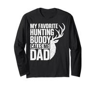 Compagno di Caccia al Cervo Mi Chiama papà Stagione dei Cacciatori di Cervi Maglia a Manica