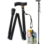 Compagno di camminata versatile, bastone da passeggio pieghevole regolabile in altezza, bastone da passeggio portatile compatibile con inter