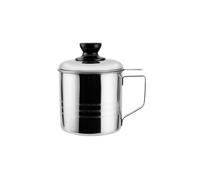 Compagno di cucina salutare, colino per olio in acciaio inox con manico ergonomico per il massimo comfort, beccuccio antigoccia per versare