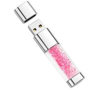 Compagno di dati efficiente, graziosa chiavetta USB rosa con cristalli da 32 GB con USB 2.0 per una condivisione e un'archiviazione dei file senza